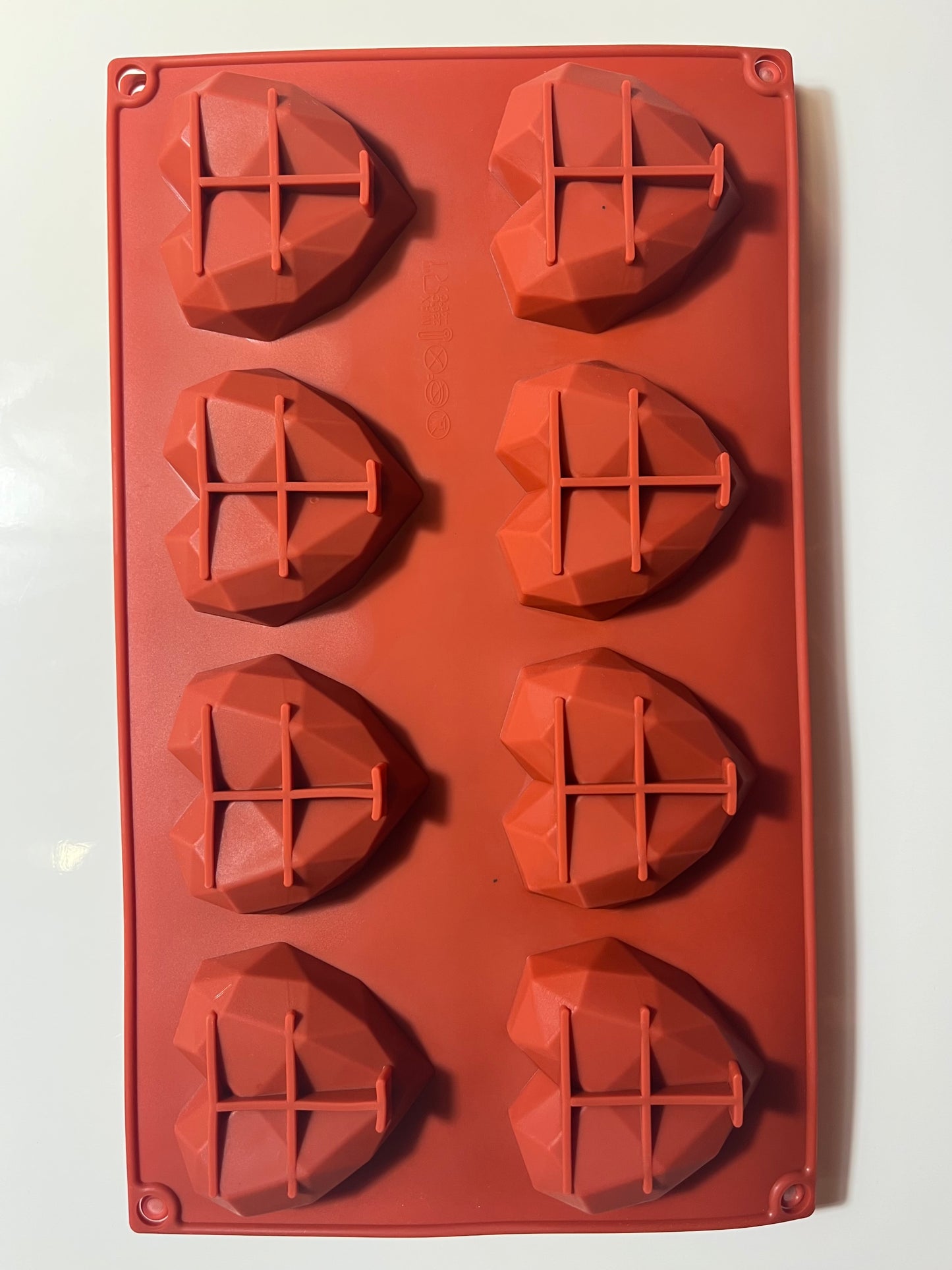 Moule silicone cœur diamant