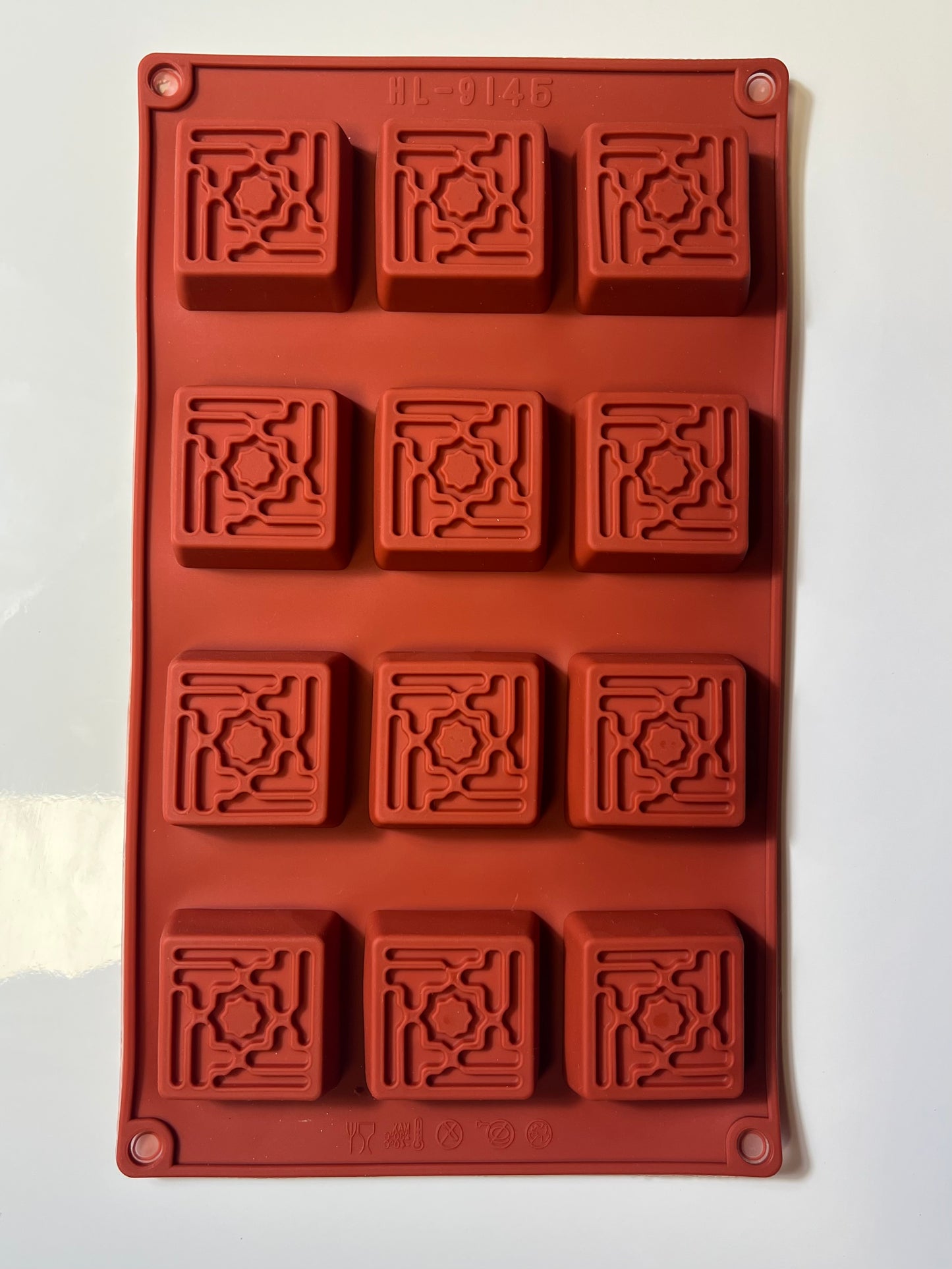 Moule silicone carré arabesque