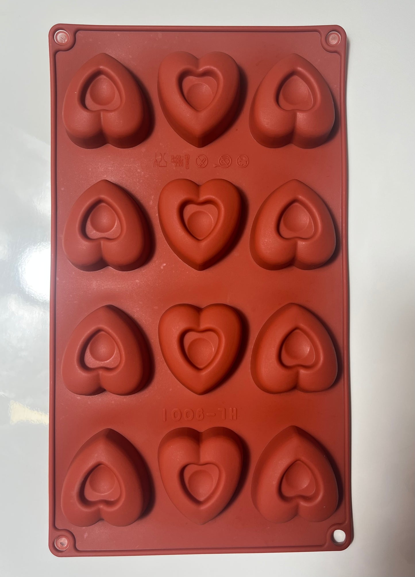 Moule silicone 12 savarin coeur