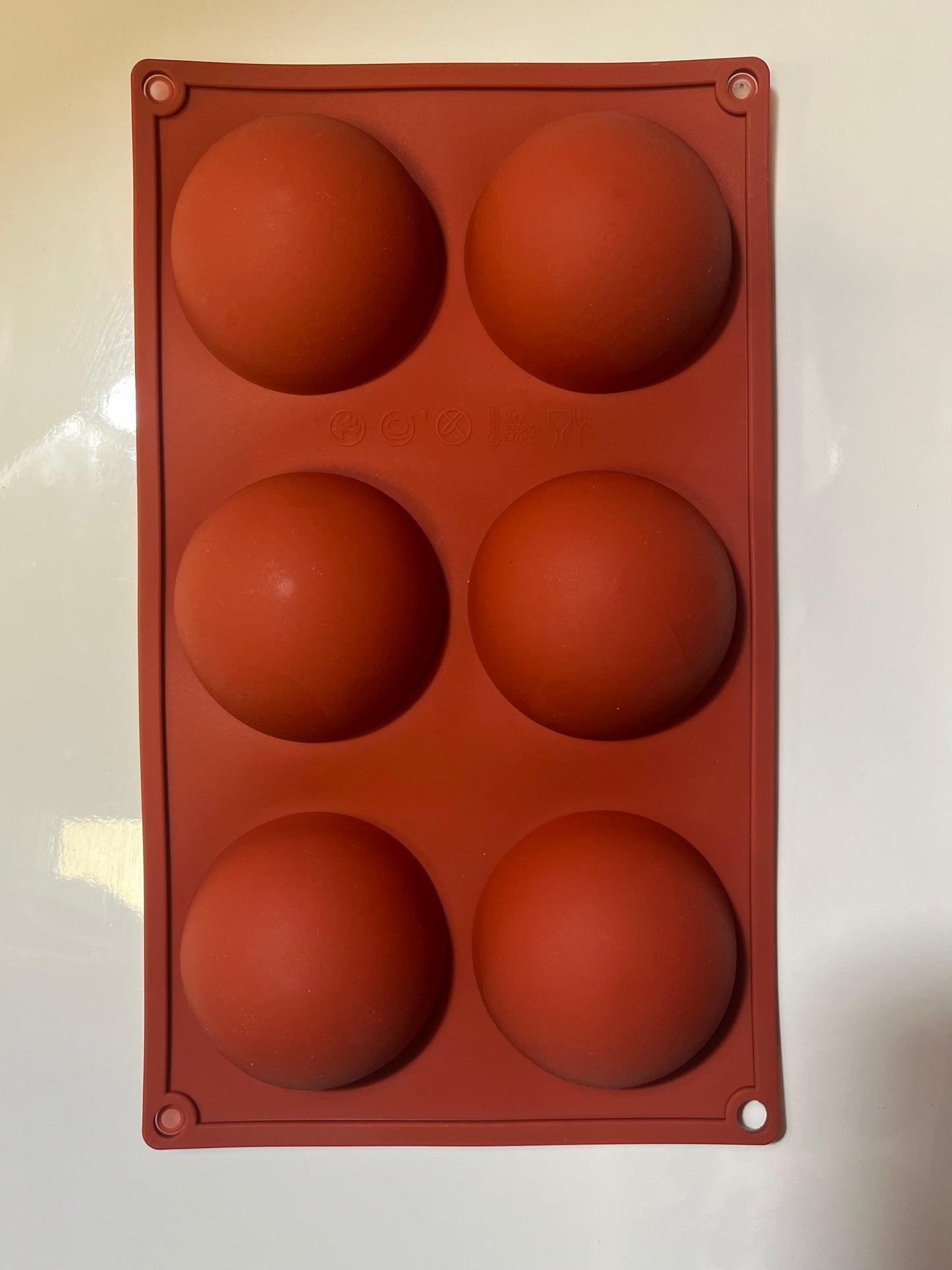 Moule silicone 6 grands dômes