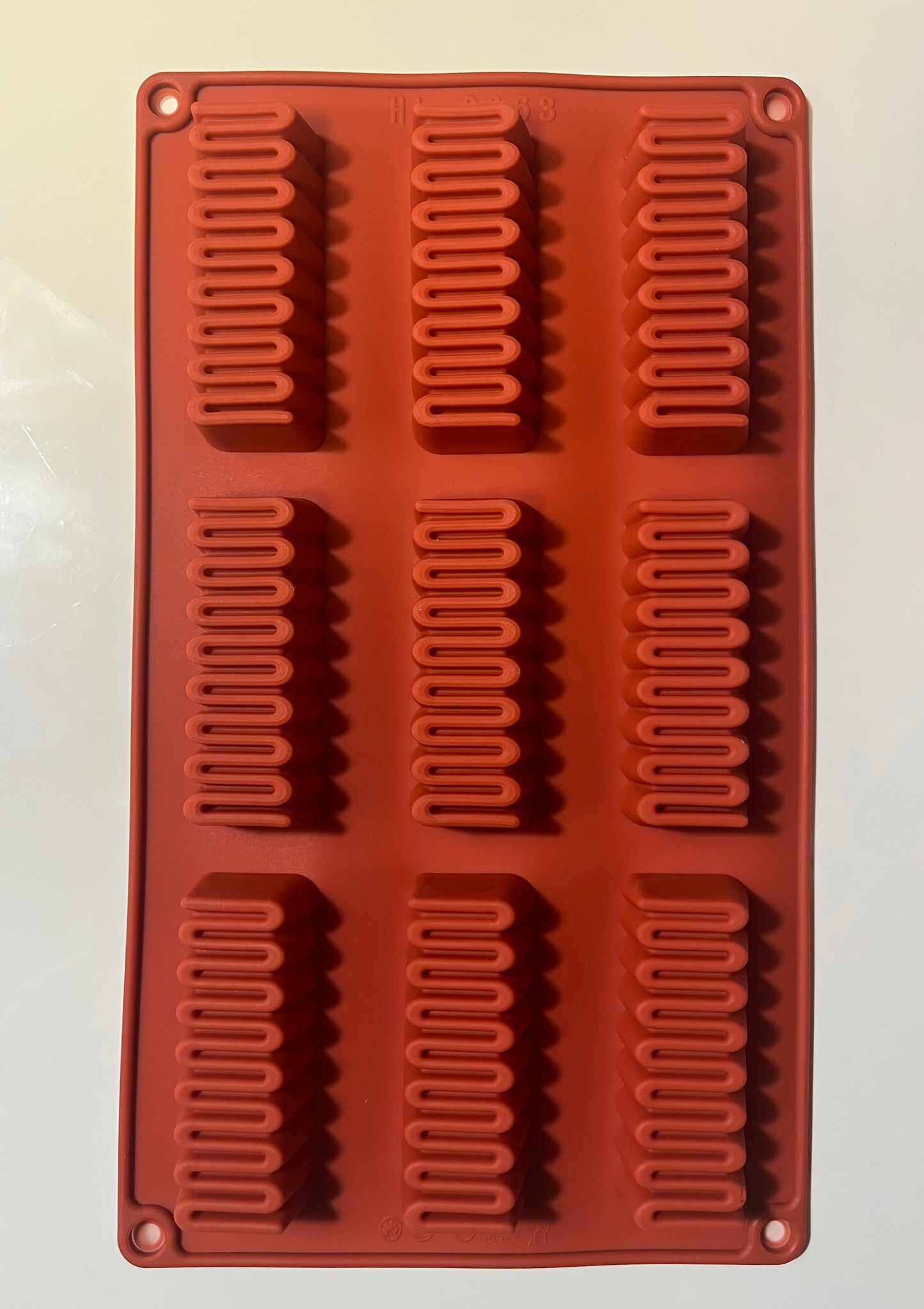 Moule silicone 9 fingers zizag