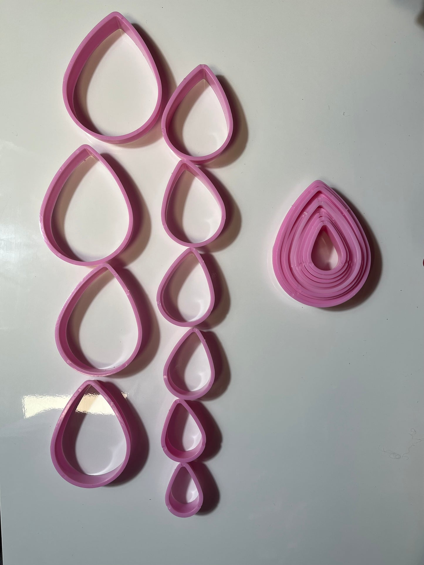 Lot 10 emporte pièces goutte