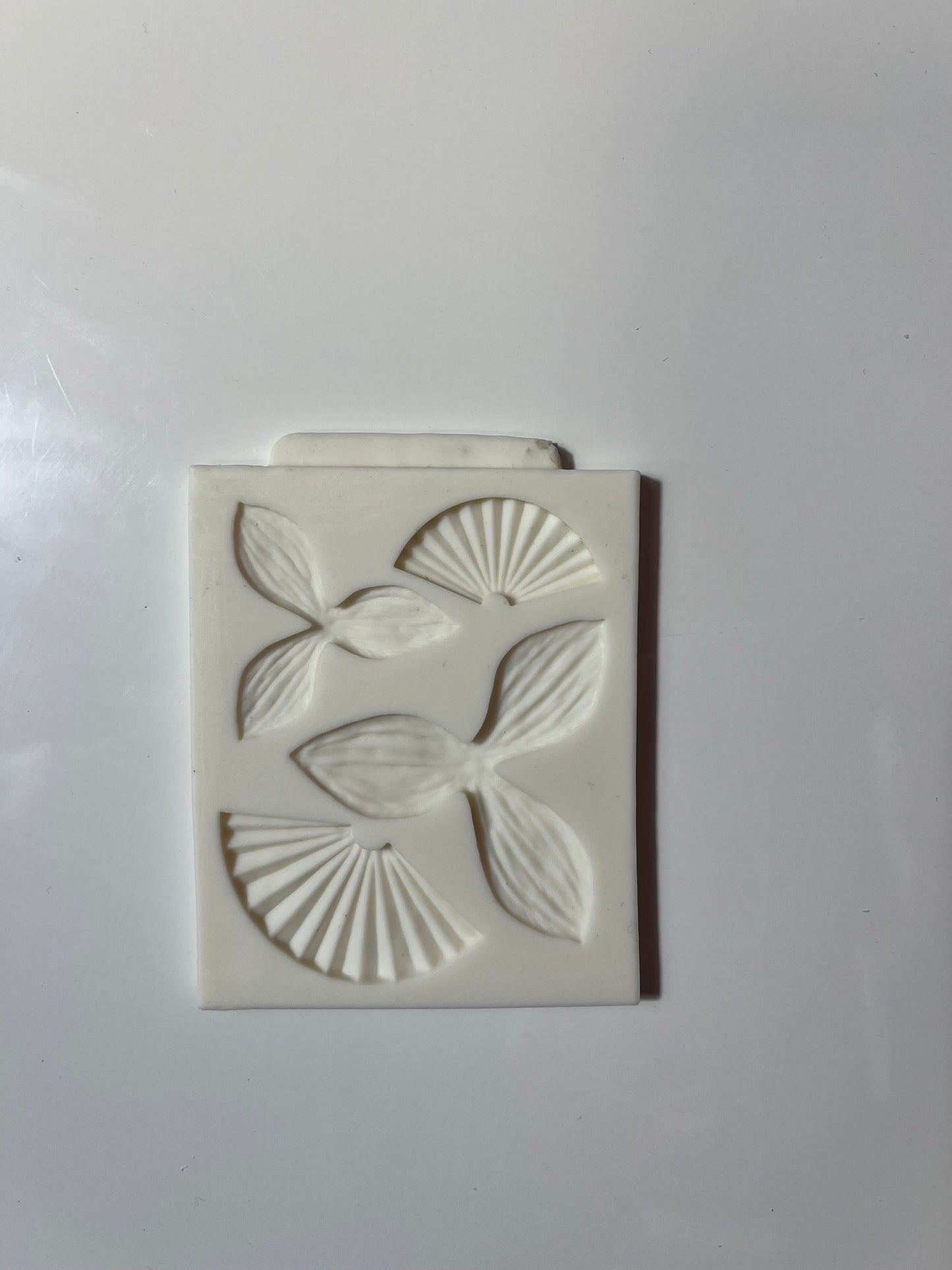 Moule silicone modelage éventail.