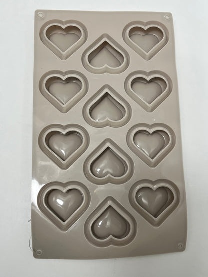 Moule silicone cœur