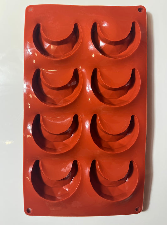 Moule silicone 8 lunes diamant