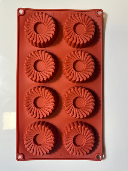 Moule silicone 8 tartelettes stillés