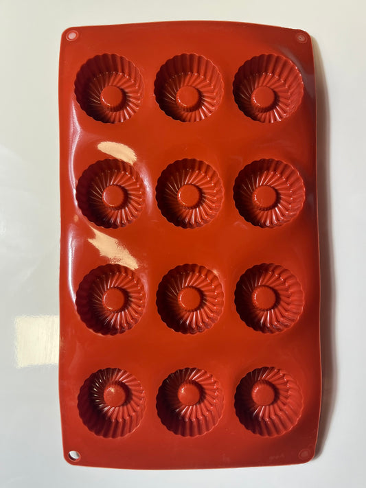 Moule silicone 12 mini tartelettes stillées