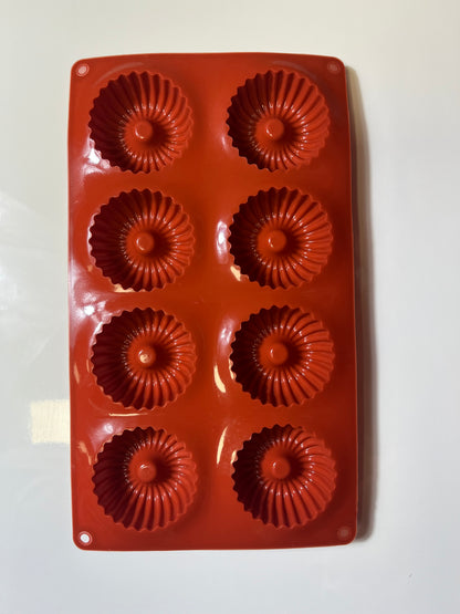 Moule silicone 8 donut strillés