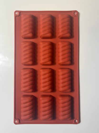 Moule silicone rectangle strillé
