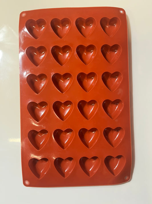 Moule silicone 24 mini coeurs