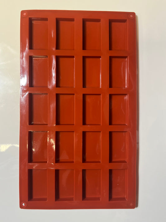 Moule silicone 20 rectangles plats