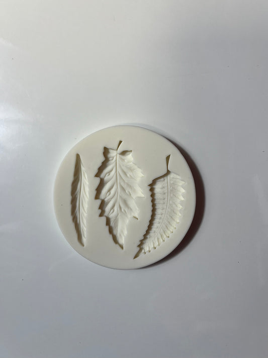 Moule silicone modelage feuilles
