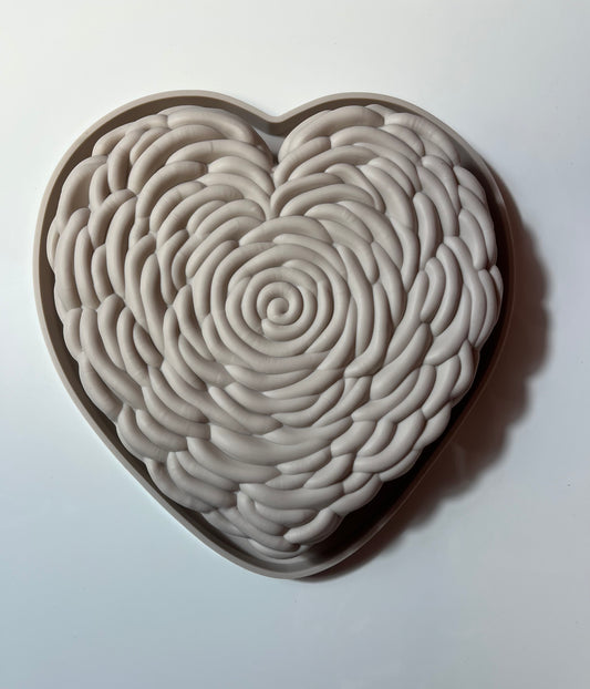 Moule silicone entremet, cœur.