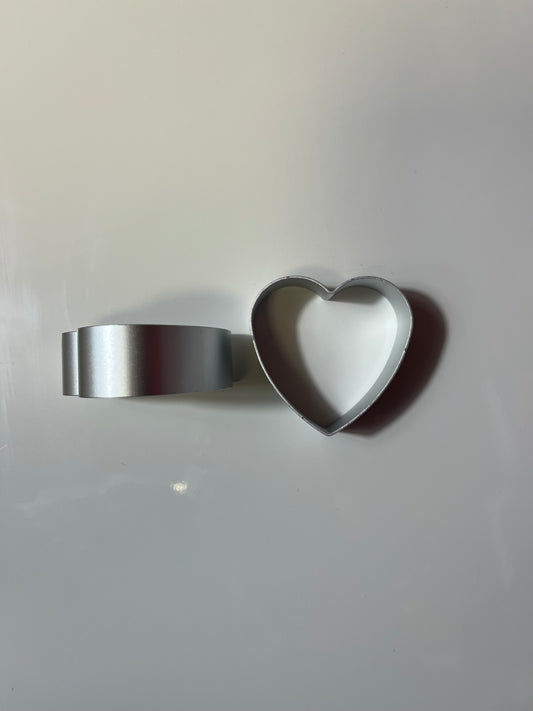 Emporte pièce Aluminium forme coeur.